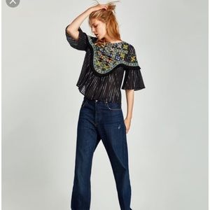 Zara • Boho Multicolor Top